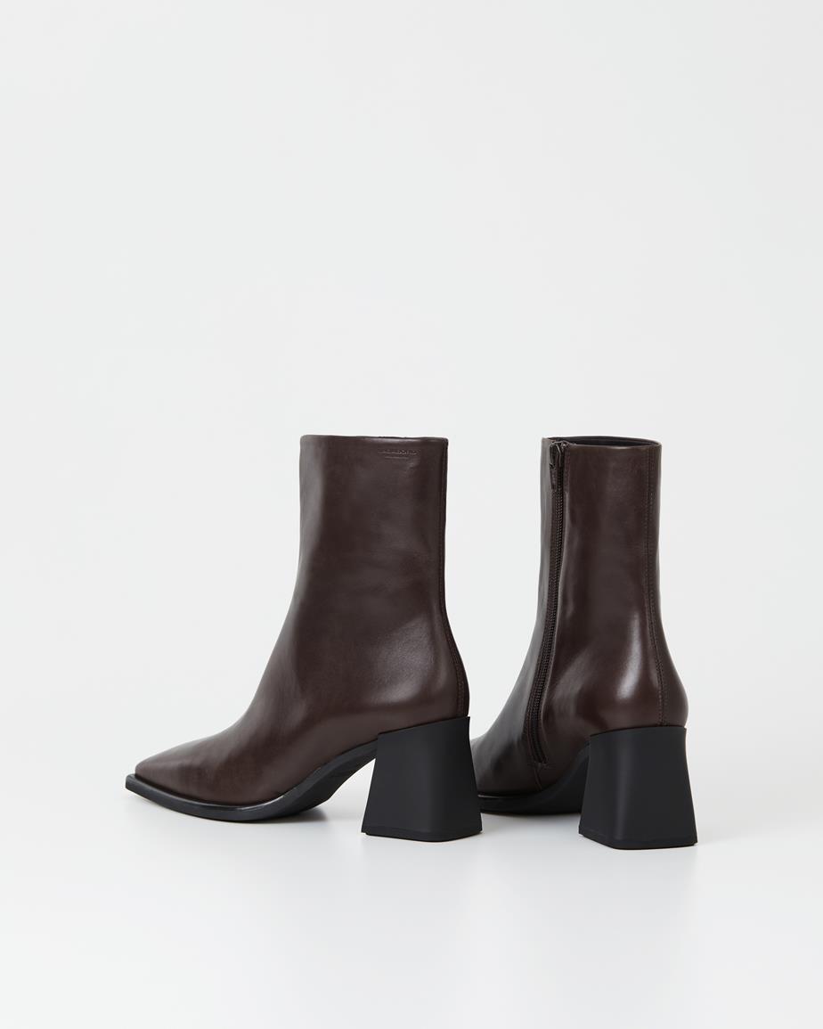 Vagabond Hedda Stiefeletten - Dunkelbraunes, Leder