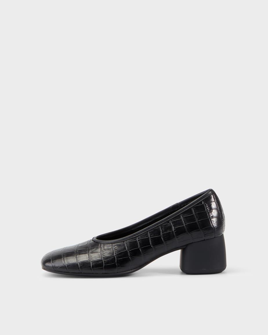 Vagabond Livia Pumps - Schwarzes, Geprägtes Leder