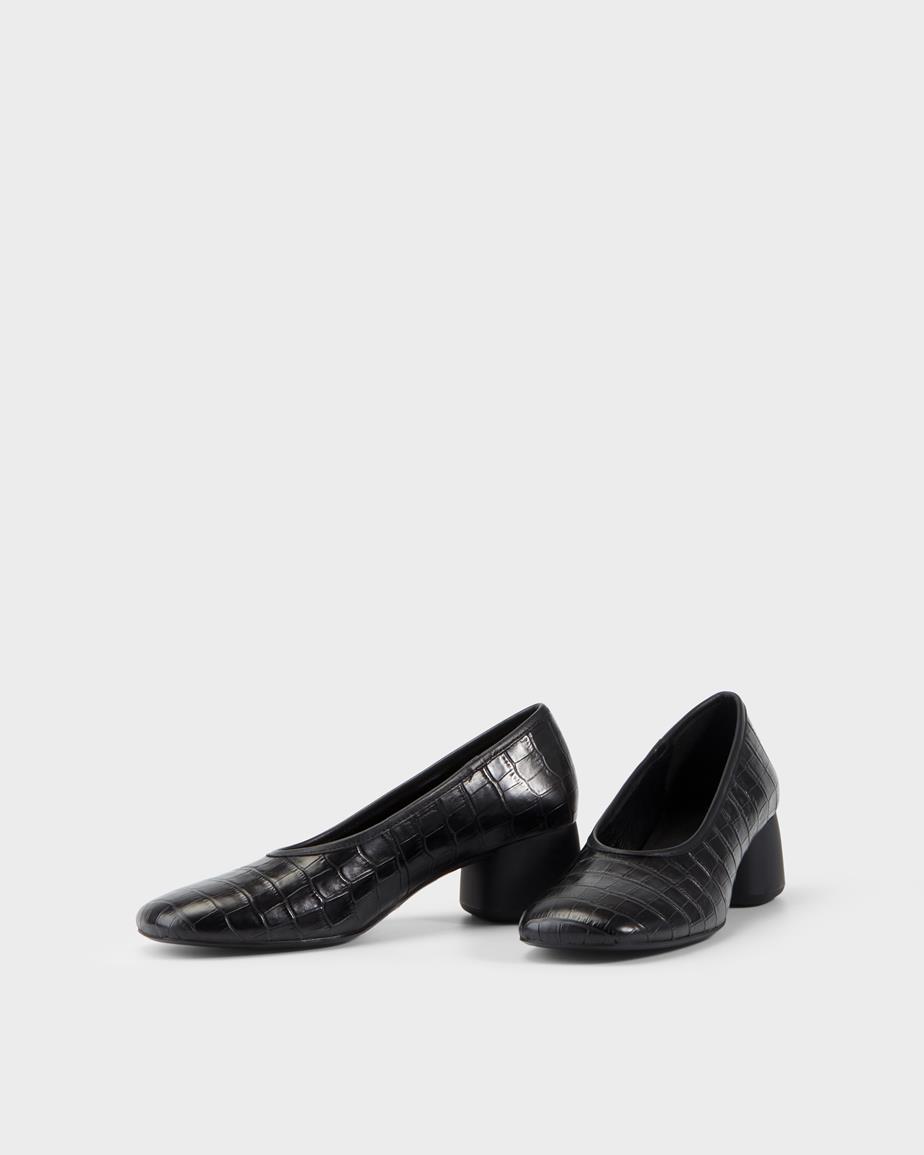 Vagabond Livia Pumps - Schwarzes, Geprägtes Leder