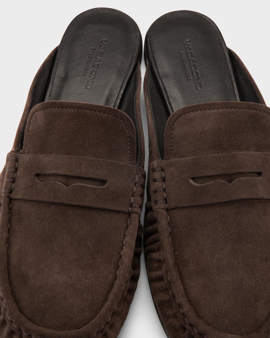 Vagabond Aleya Mules - Braunes, Veloursleder