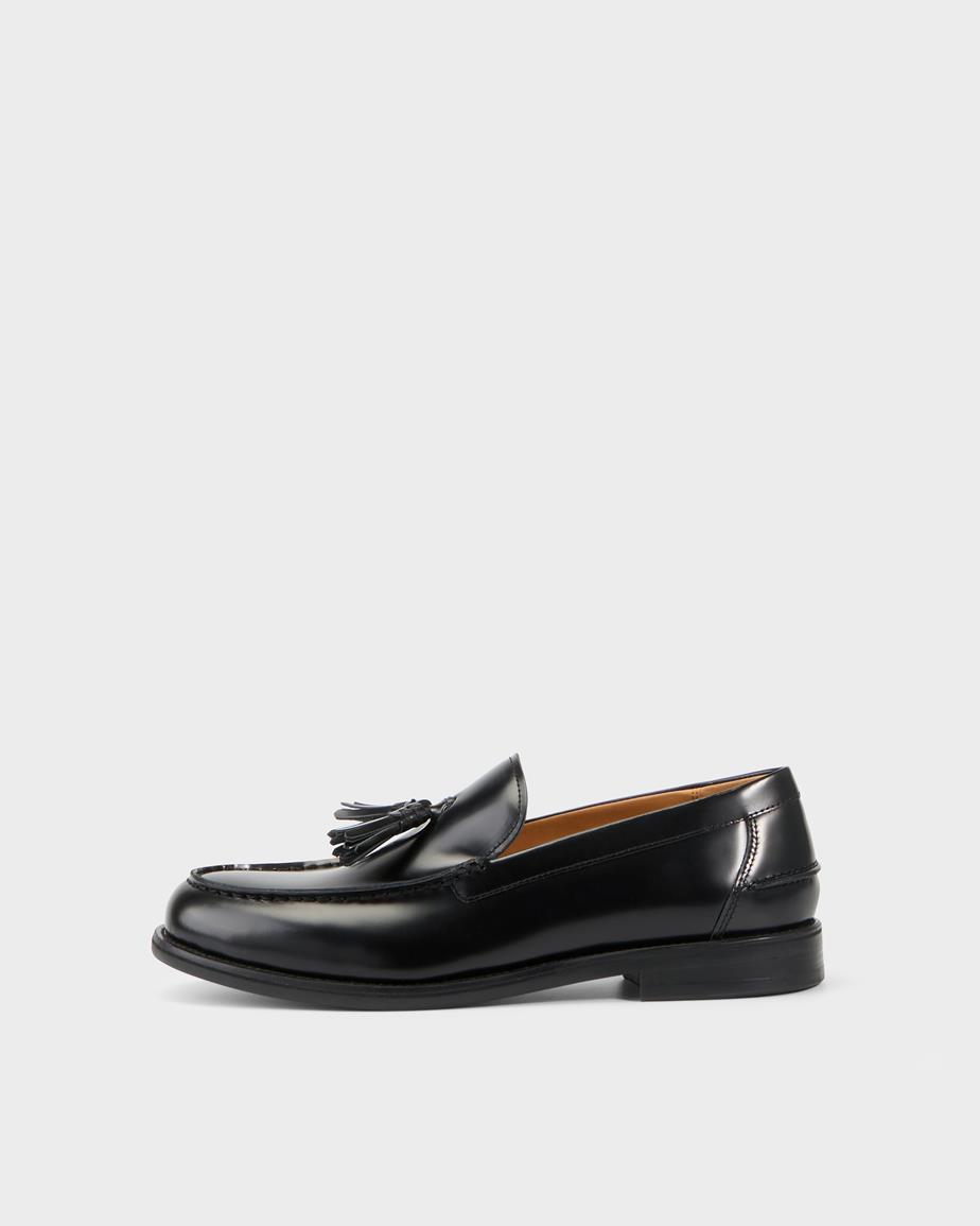 Vagabond Steven Loafer - Schwarzes, Poliertes Leder