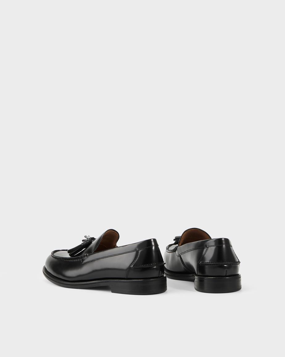 Vagabond Steven Loafer - Schwarzes, Poliertes Leder