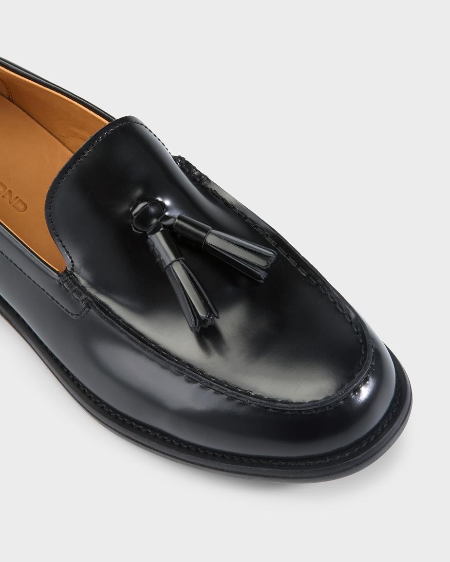 Vagabond Steven Loafer - Schwarzes, Poliertes Leder