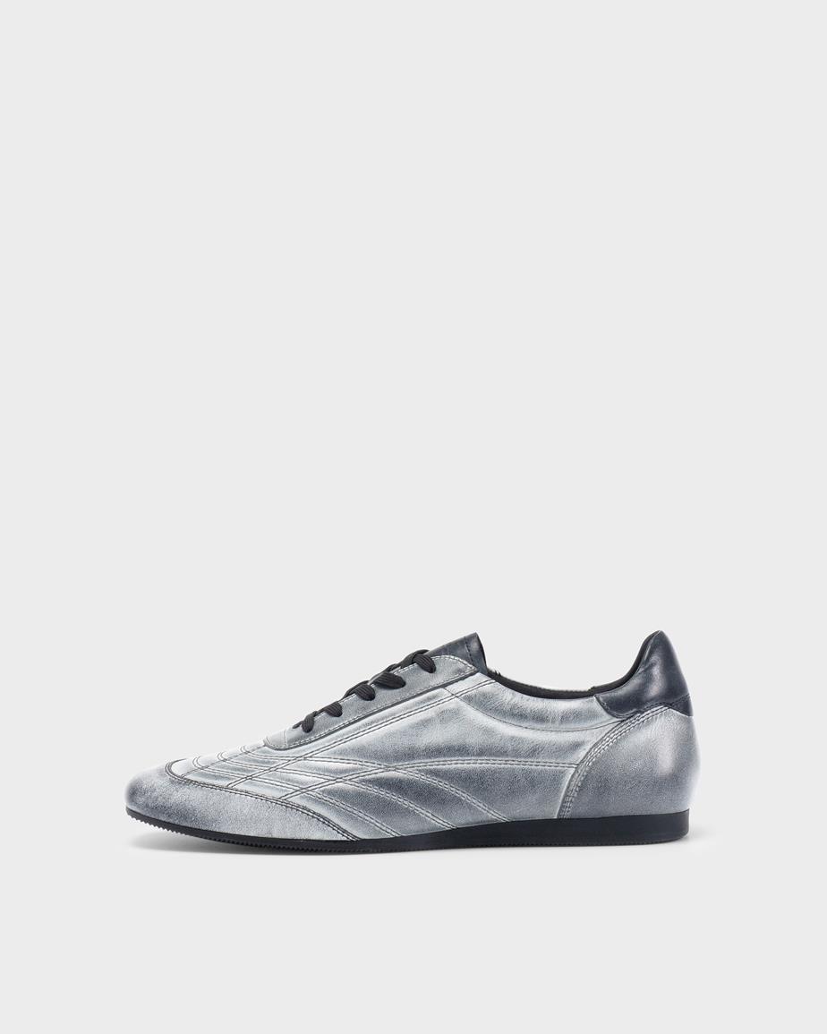 Vagabond Hillary Sneaker - Schwarzes, Gebürstet Leder