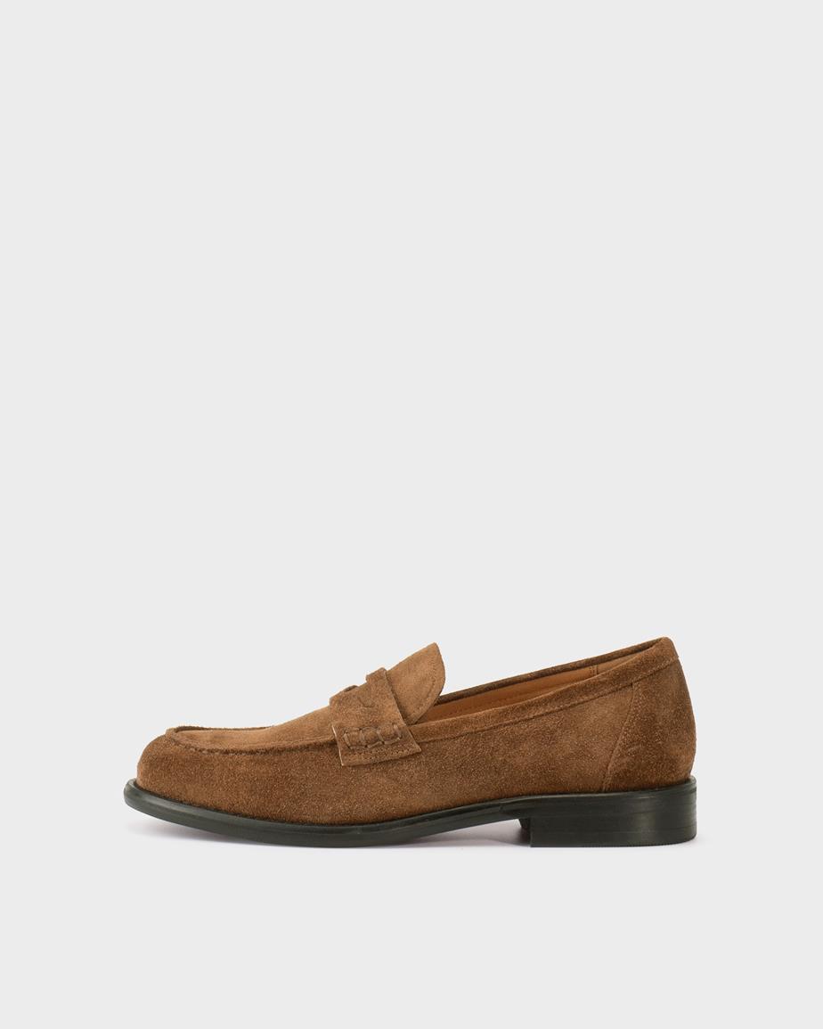 Vagabond Linn Loafer - Braunes, Veloursleder