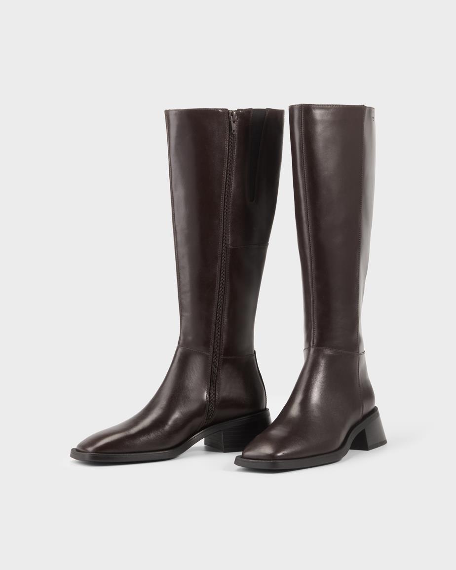 Vagabond Blanca Hohe Stiefel - Dunkelbraunes, Leder