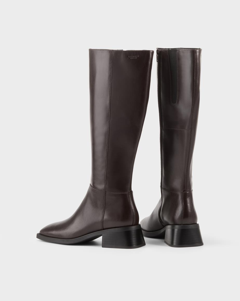 Vagabond Blanca Hohe Stiefel - Dunkelbraunes, Leder
