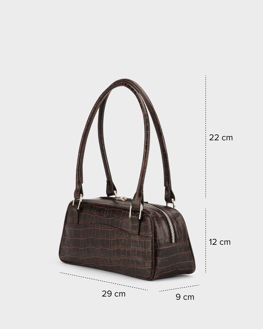 Vagabond Nomi Mini Tasche - Braunes, Geprägtes Leder