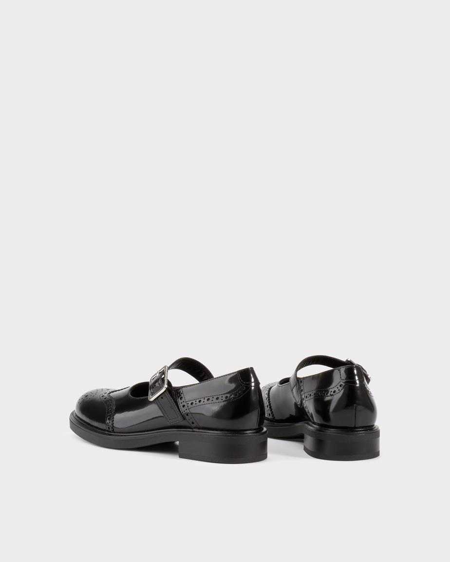 Vagabond Freya Schuhe - Schwarzes, Poliertes Leder