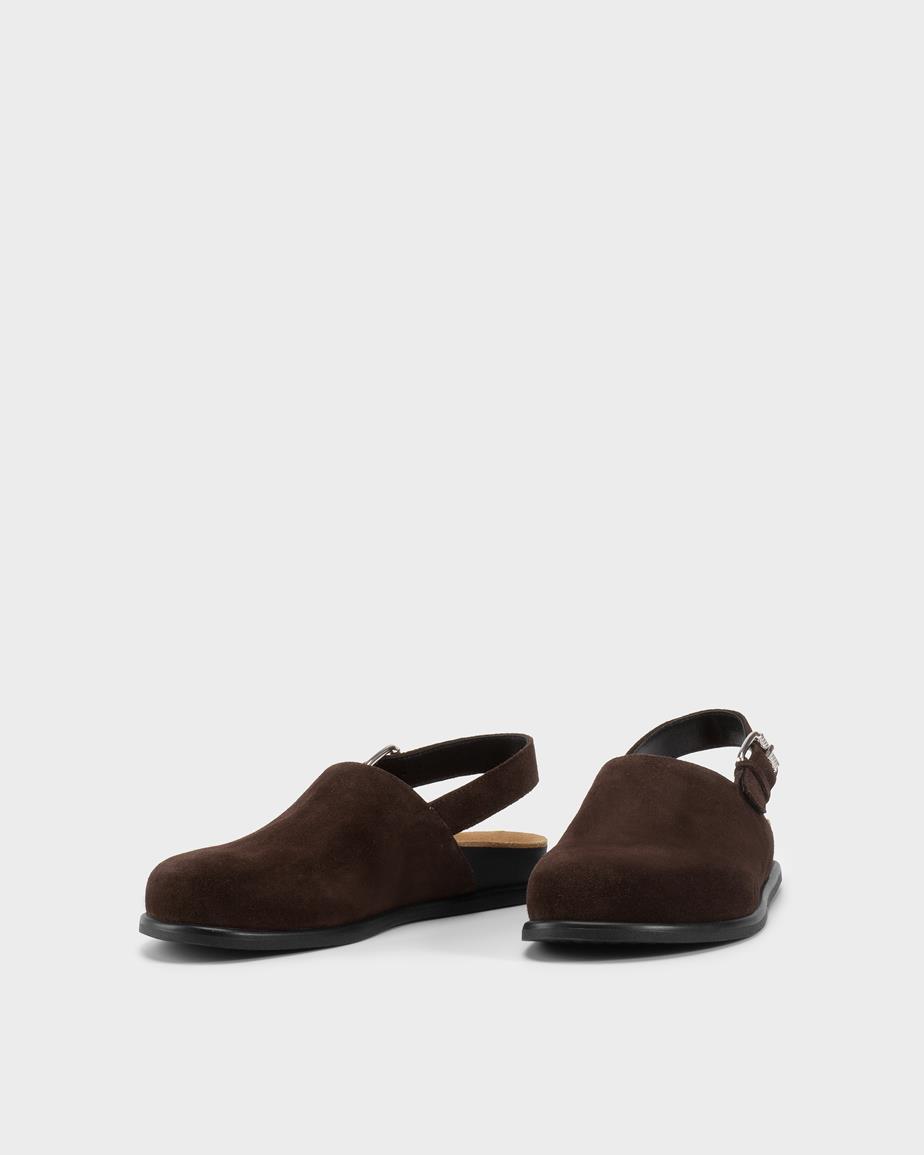 Vagabond Effie Mules - Braunes, Veloursleder