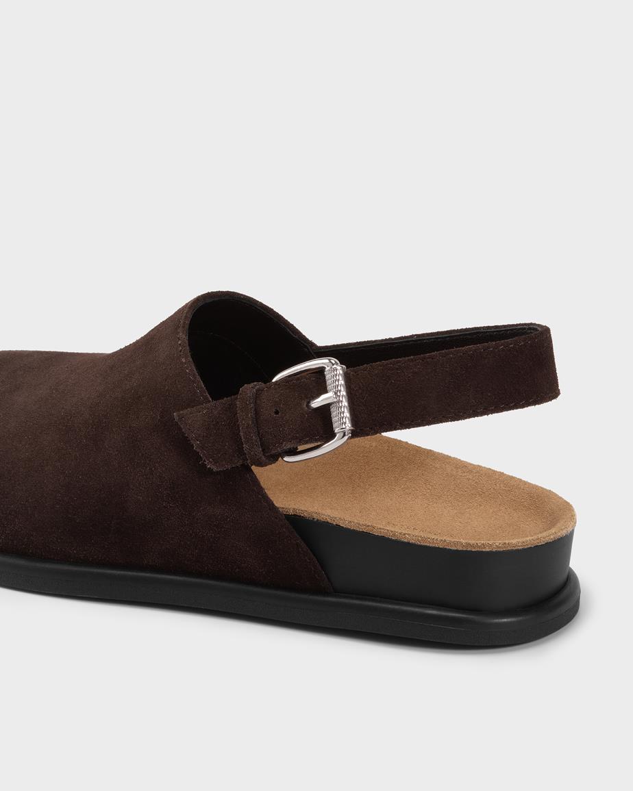 Vagabond Effie Mules - Braunes, Veloursleder