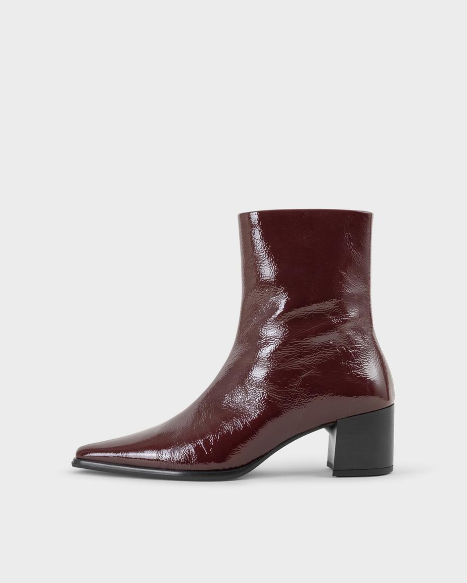 Vagabond Giselle Stiefeletten - Dunkelrotes, Lackleder