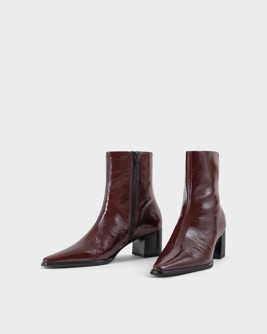 Vagabond Giselle Stiefeletten - Dunkelrotes, Lackleder