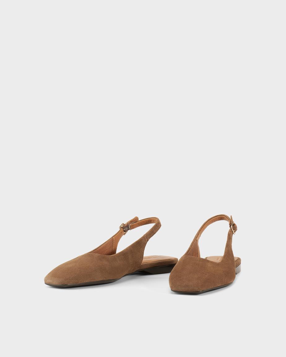 Vagabond Delia Ballerinas - Braunes, Veloursleder