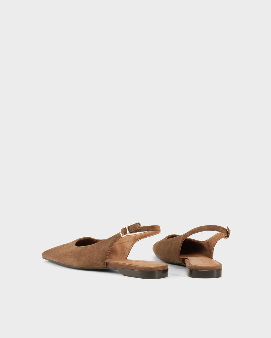 Vagabond Delia Ballerinas - Braunes, Veloursleder