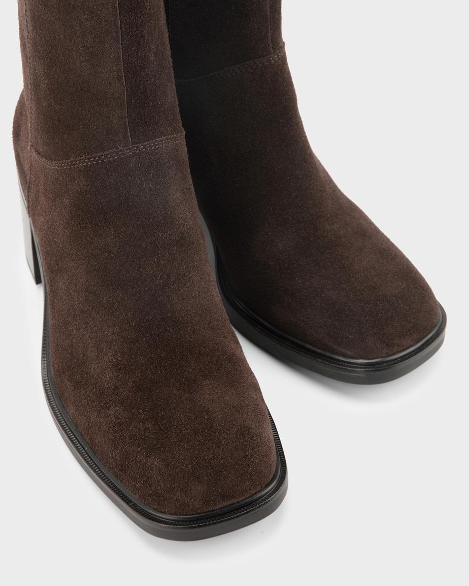 Vagabond Meryl Stiefel - Dunkelbraunes, Veloursleder