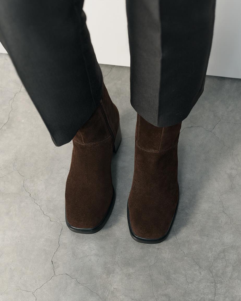 Vagabond Meryl Stiefel - Dunkelbraunes, Veloursleder