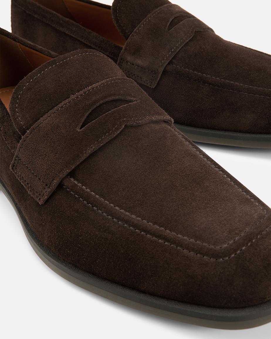 Vagabond Troy Loafer - Braunes, Veloursleder