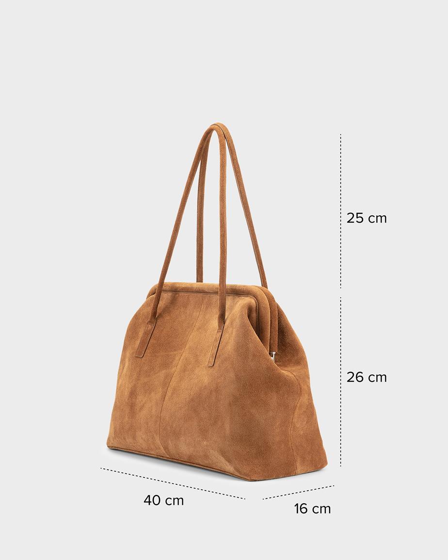 Vagabond Louisiana Tasche - Braunes, Veloursleder