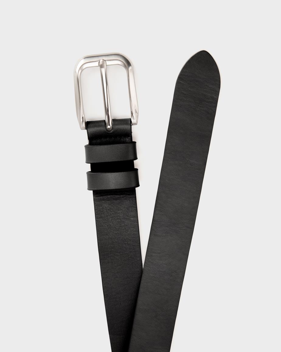 Vagabond Double Wrap Belt - Schwarzes, Leder