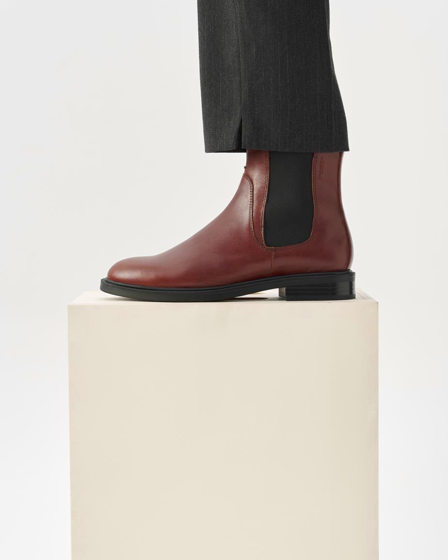 Vagabond Amina Chelsea Boots - Braunes, Leder
