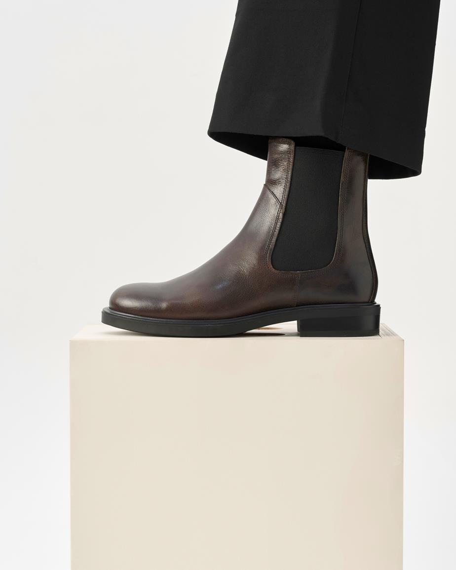 Vagabond Freya Chelsea Boots - Dunkelbraunes, Leder