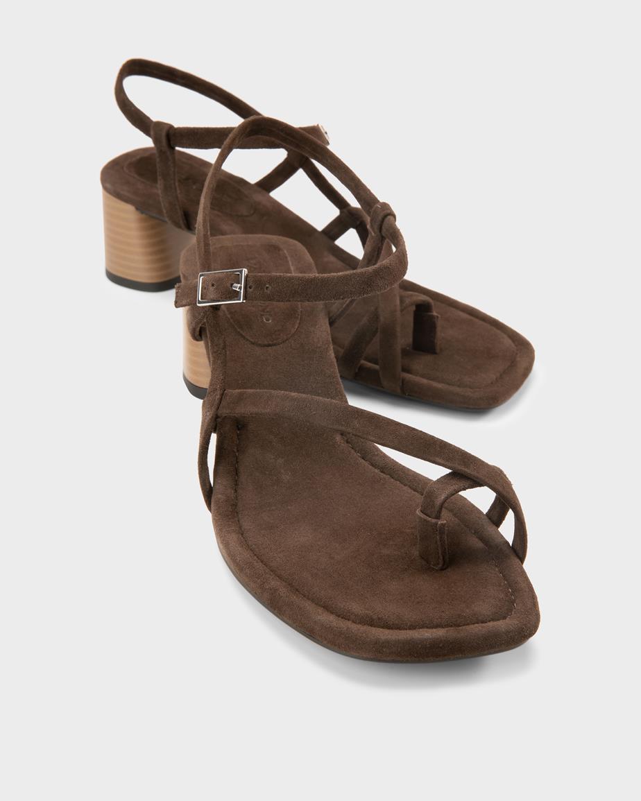 Vagabond Evie Sandaletten - Braunes, Veloursleder
