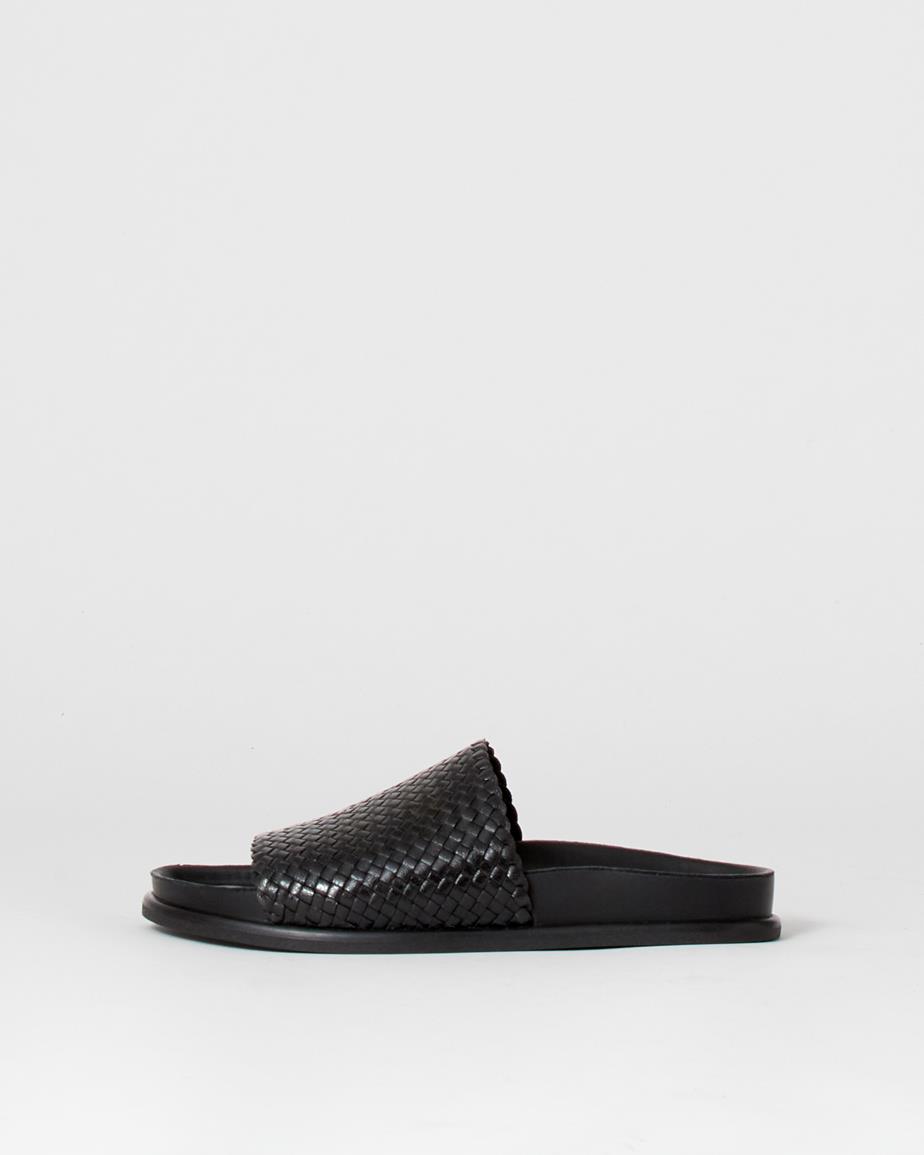 Vagabond Effie Sandalen - Schwarzes, Geflochtenes Leder