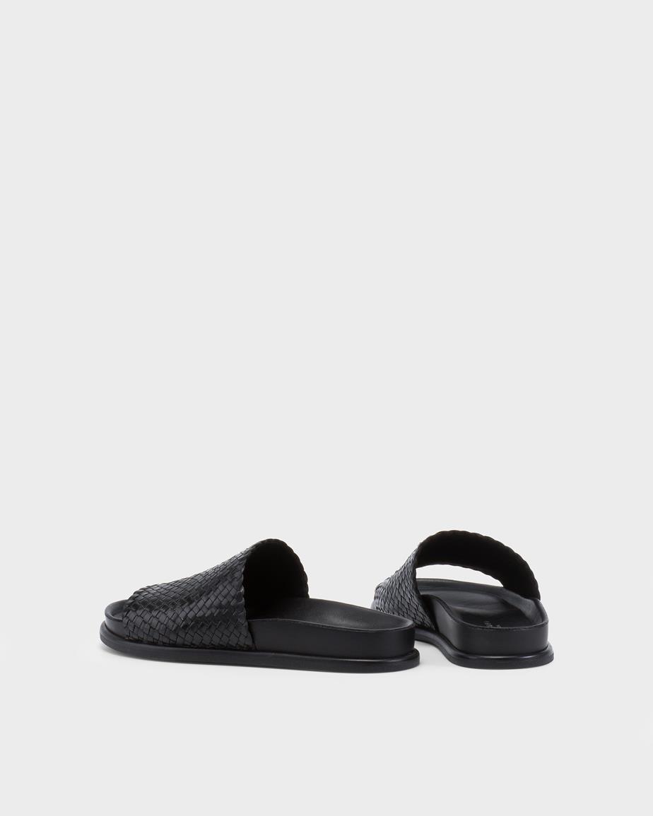 Vagabond Effie Sandalen - Schwarzes, Geflochtenes Leder