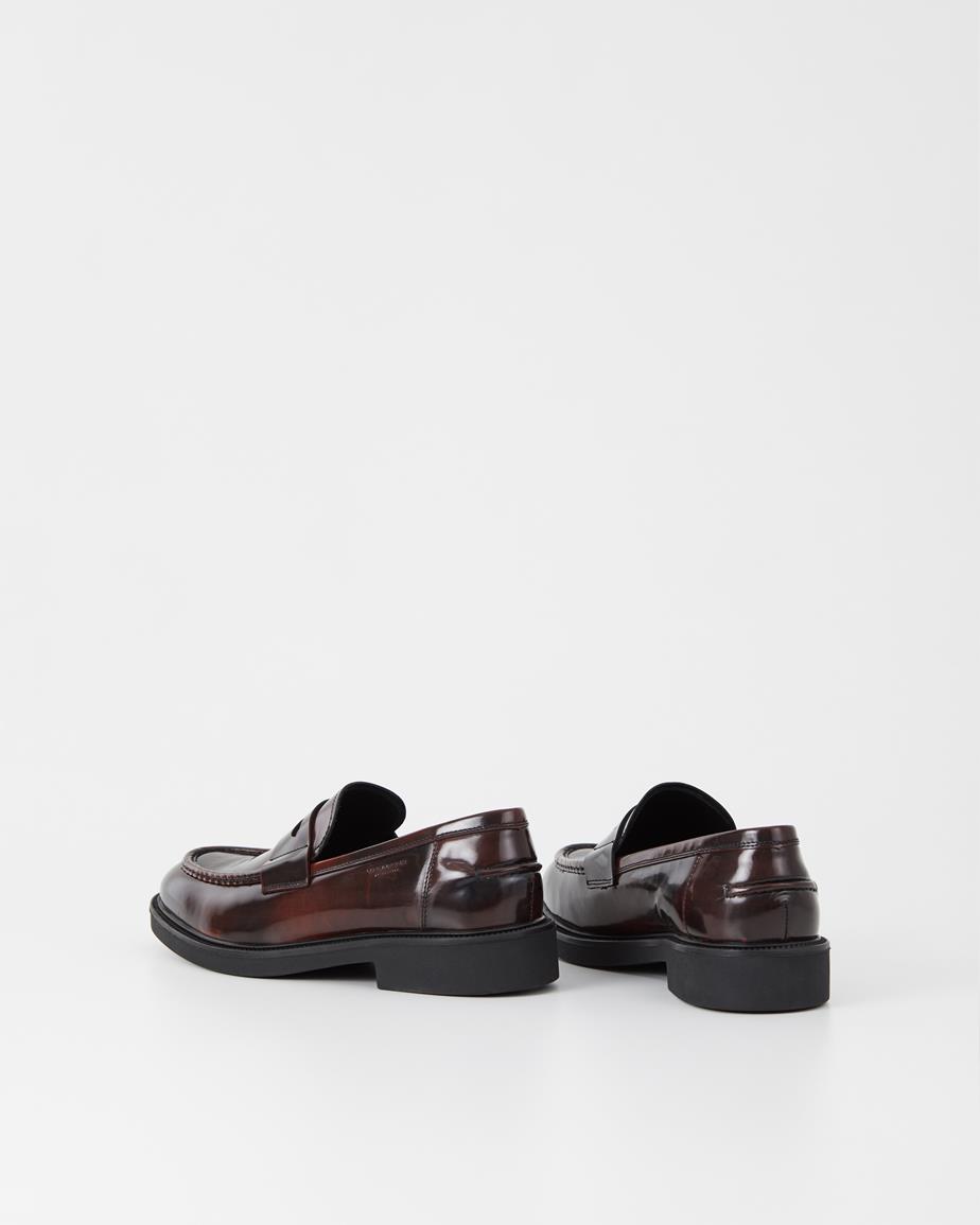 Vagabond Alex M Loafer - Dunkelrotes, Poliertes Leder
