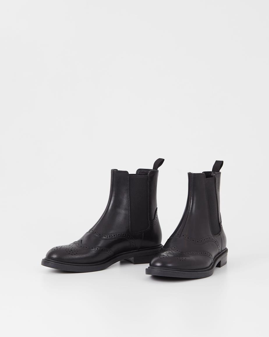 Vagabond Amina Chelsea Boots - Schwarzes, Leder