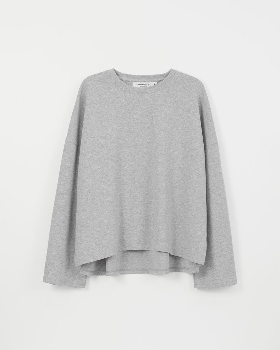 Vagabond Boxy Long Sleeve T-Shirt W - Grau, Textil