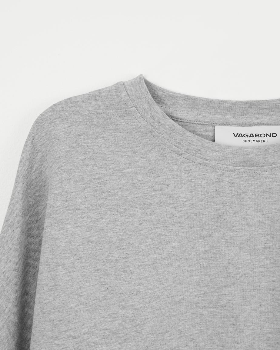 Vagabond Boxy Long Sleeve T-Shirt W - Grau, Textil
