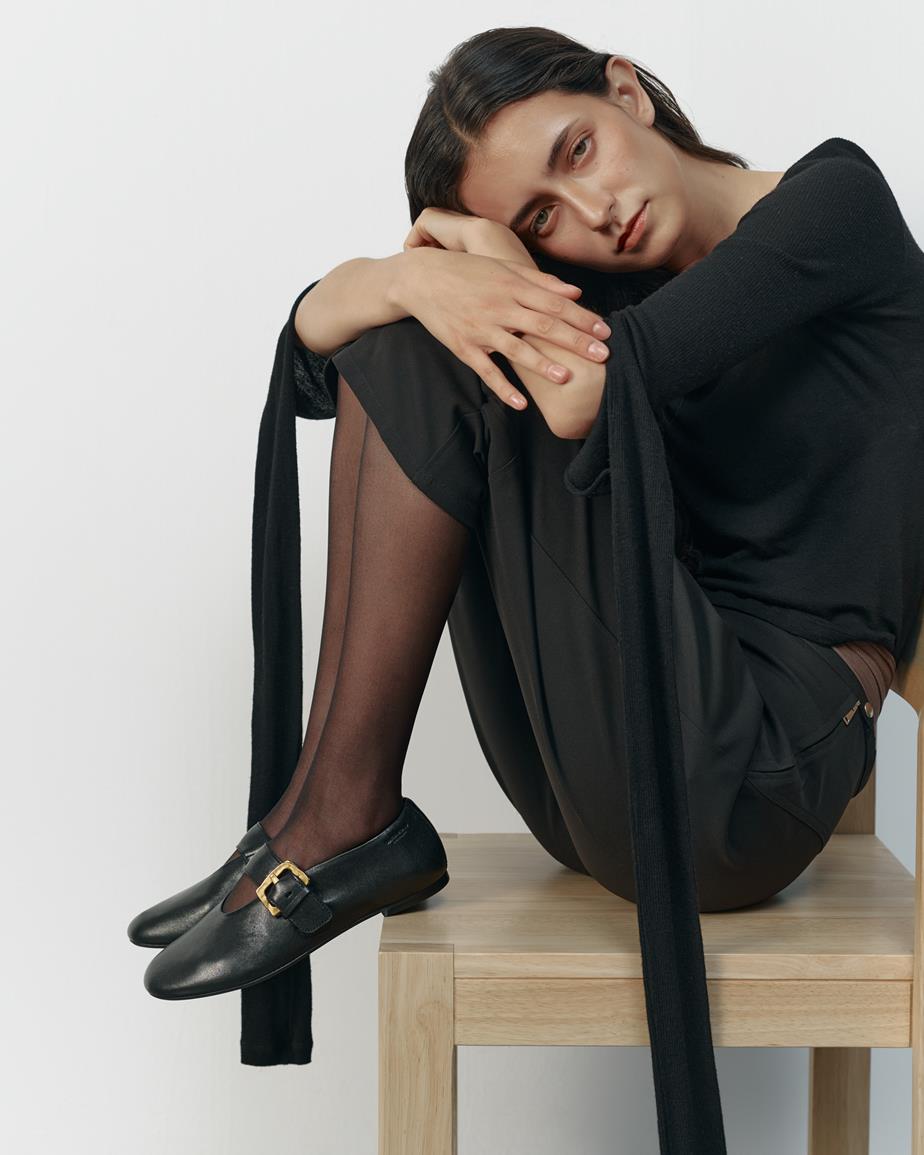 Vagabond Aleya Ballerinas - Schwarzes, Leder