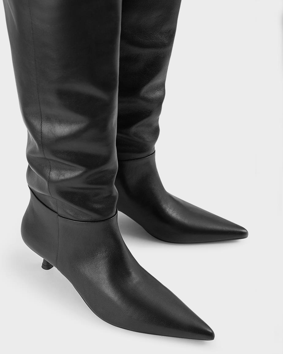 Vagabond Lykke Hohe Stiefel - Schwarzes, Leder
