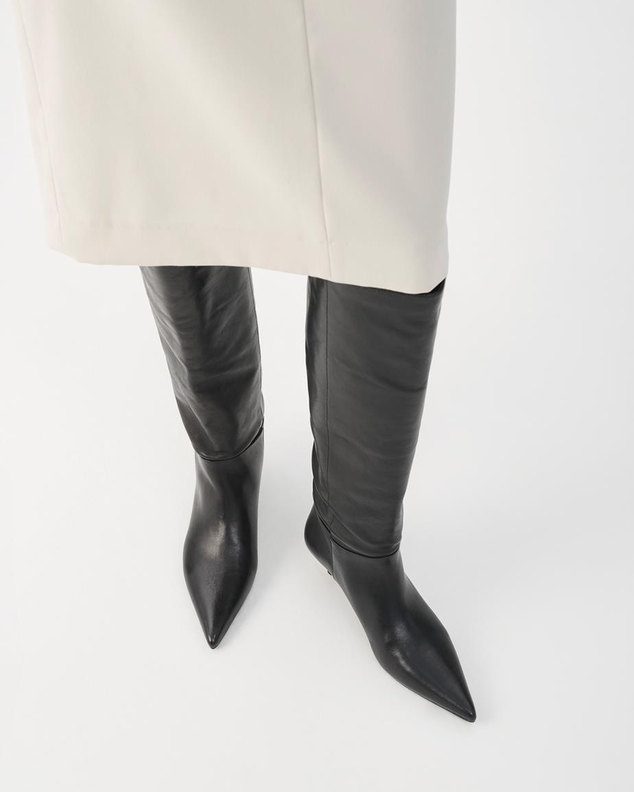 Vagabond Lykke Hohe Stiefel - Schwarzes, Leder