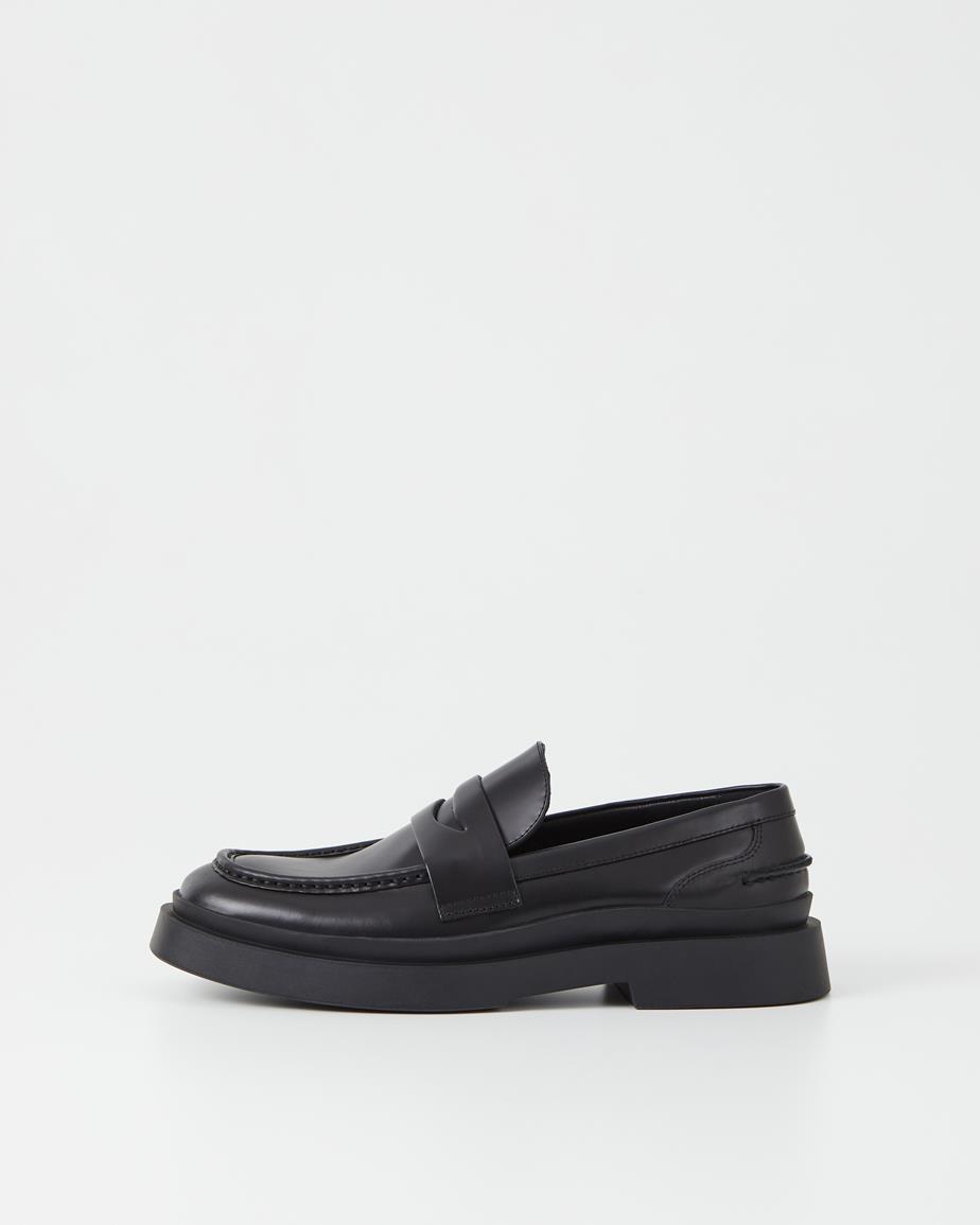 Vagabond Mike Loafer - Schwarzes, Leder