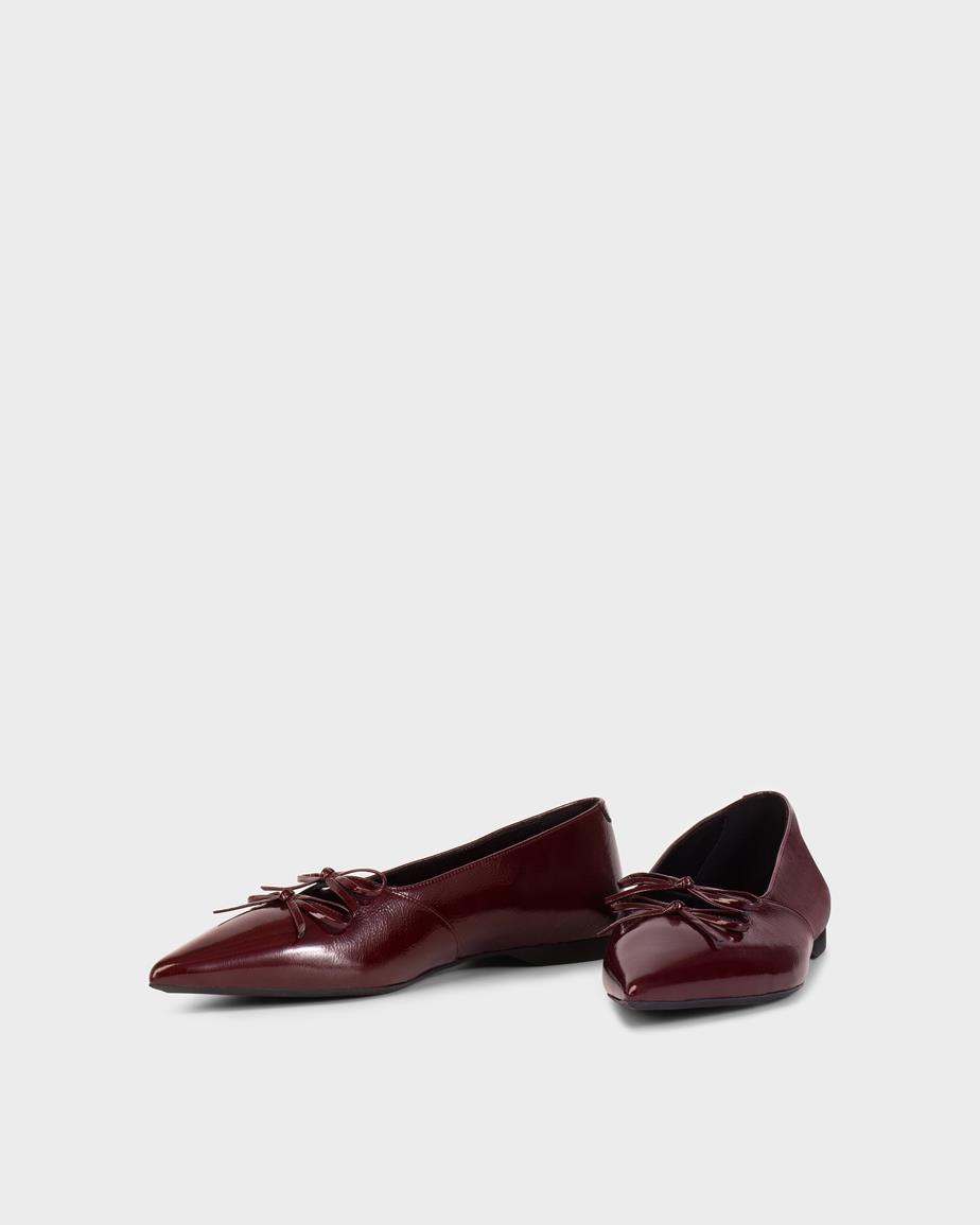 Vagabond Hermine Ballerinas - Dunkelrotes, Lackleder
