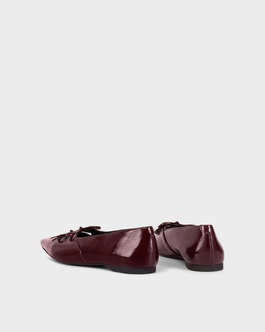 Vagabond Hermine Ballerinas - Dunkelrotes, Lackleder