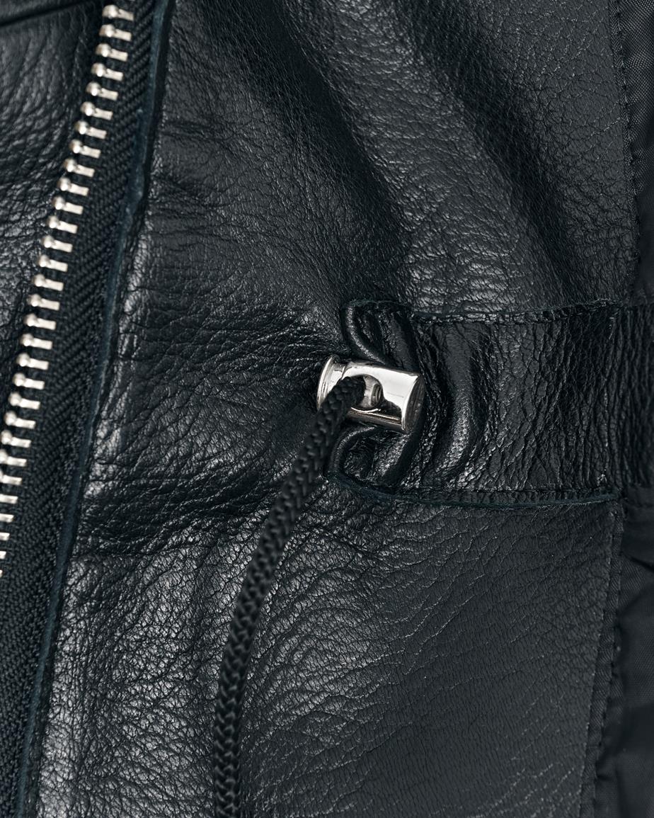 Vagabond Utility Leather Jacket - Schwarzes, Leder