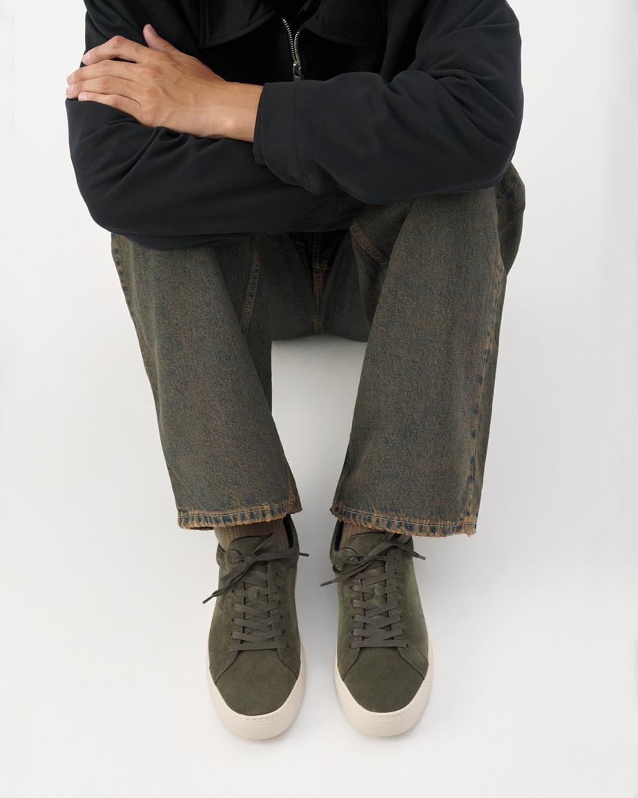 Vagabond Paul 2.0 Sneaker - Dunkelgrün, Veloursleder
