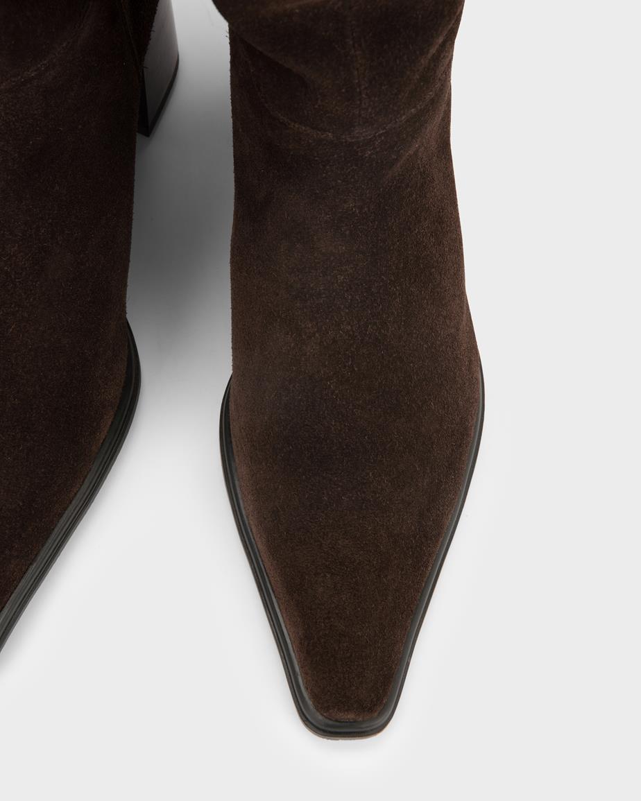 Vagabond Giselle Stiefel - Dunkelbraunes, Veloursleder