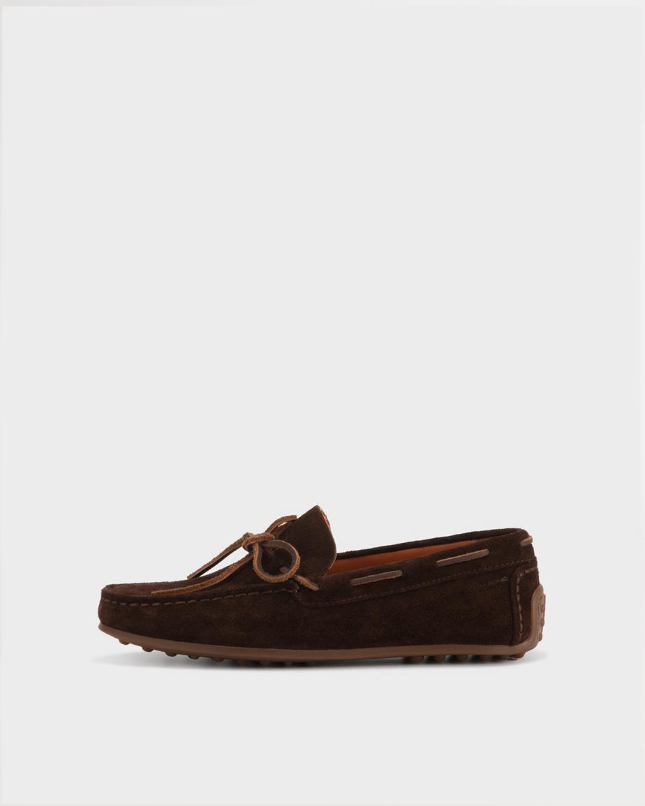Vagabond Larissa Loafer - Dunkelbraunes, Veloursleder