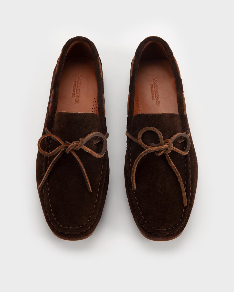 Vagabond Larissa Loafer - Dunkelbraunes, Veloursleder
