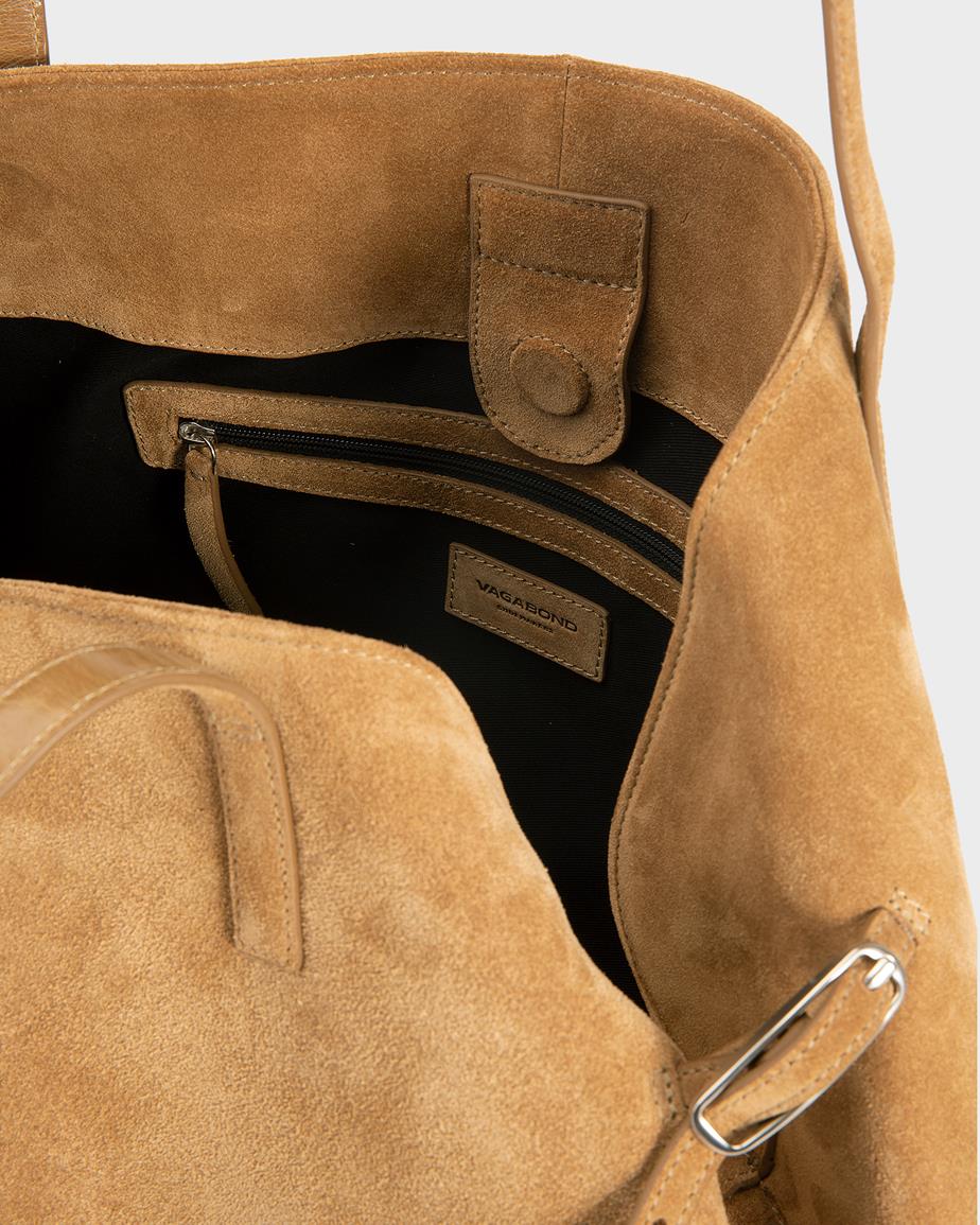Vagabond Cannes Tasche - Beiges, Veloursleder