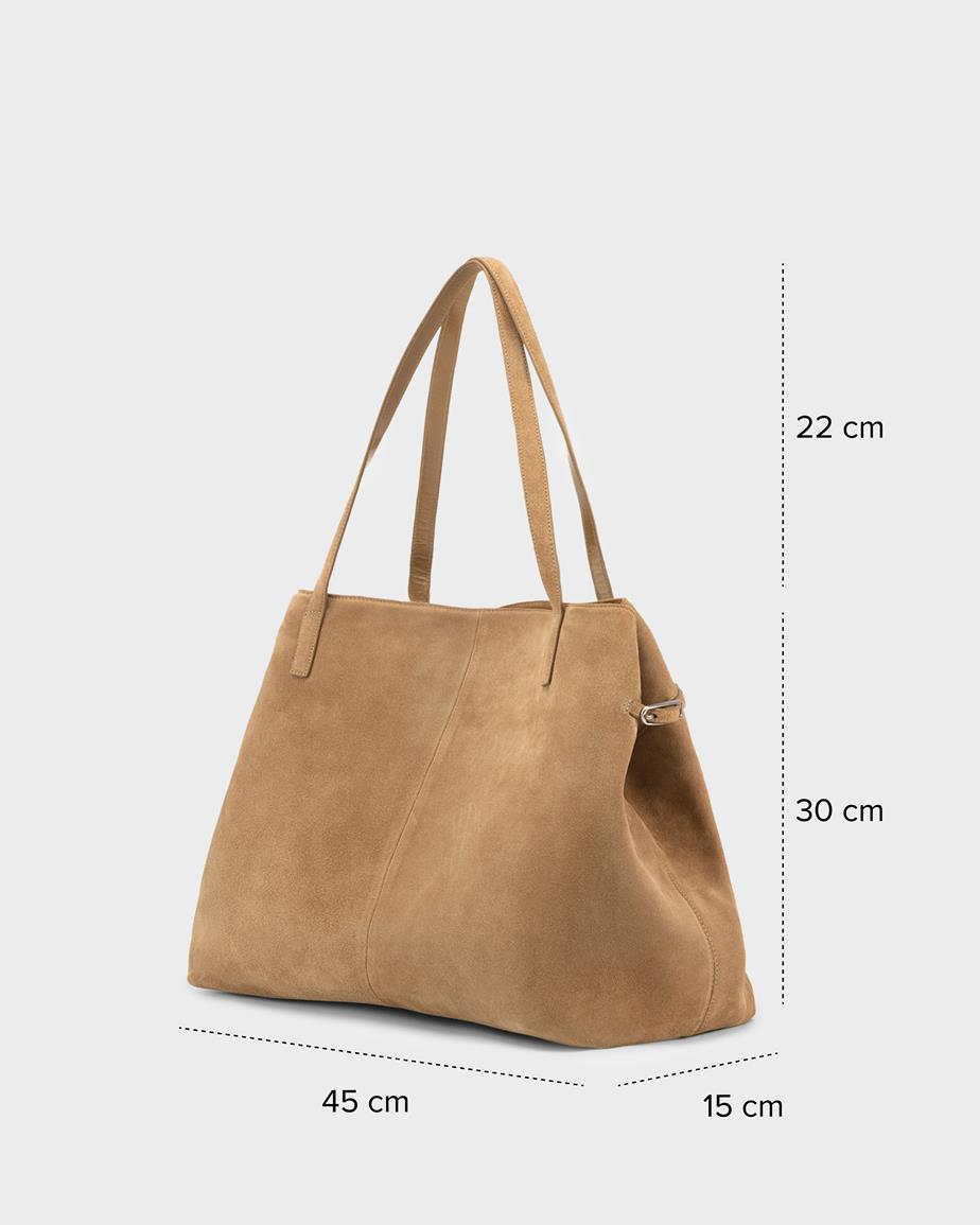 Vagabond Cannes Tasche - Beiges, Veloursleder