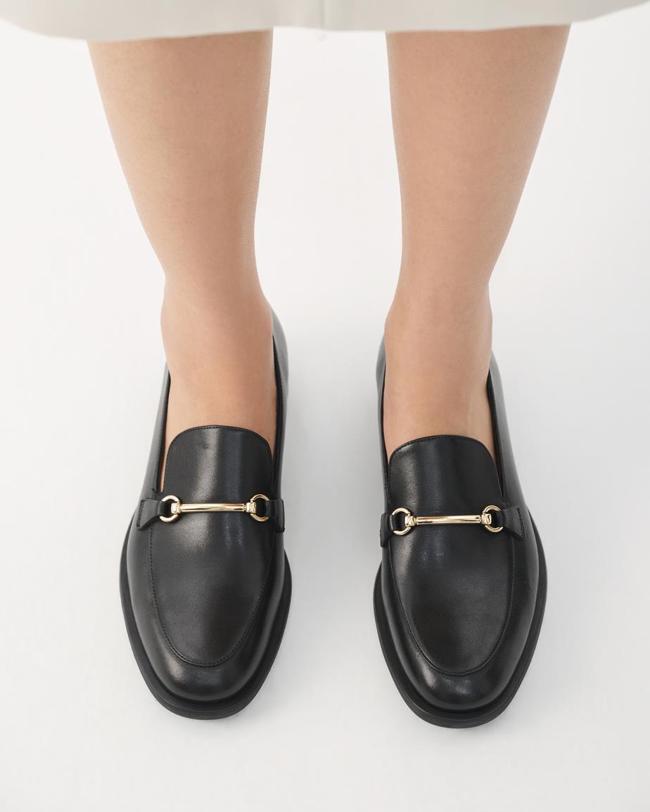 Vagabond Heidi Loafer - Schwarzes, Leder