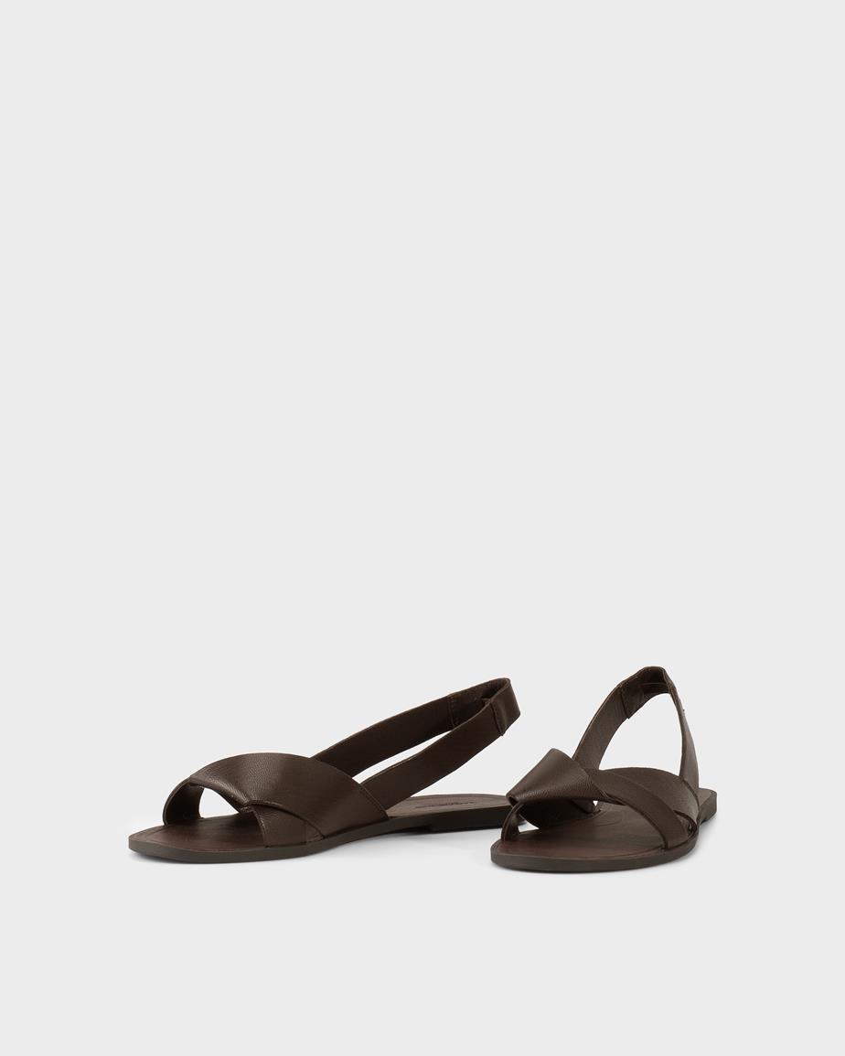Vagabond Tia 2.0 Sandalen - Dunkelbraunes, Leder