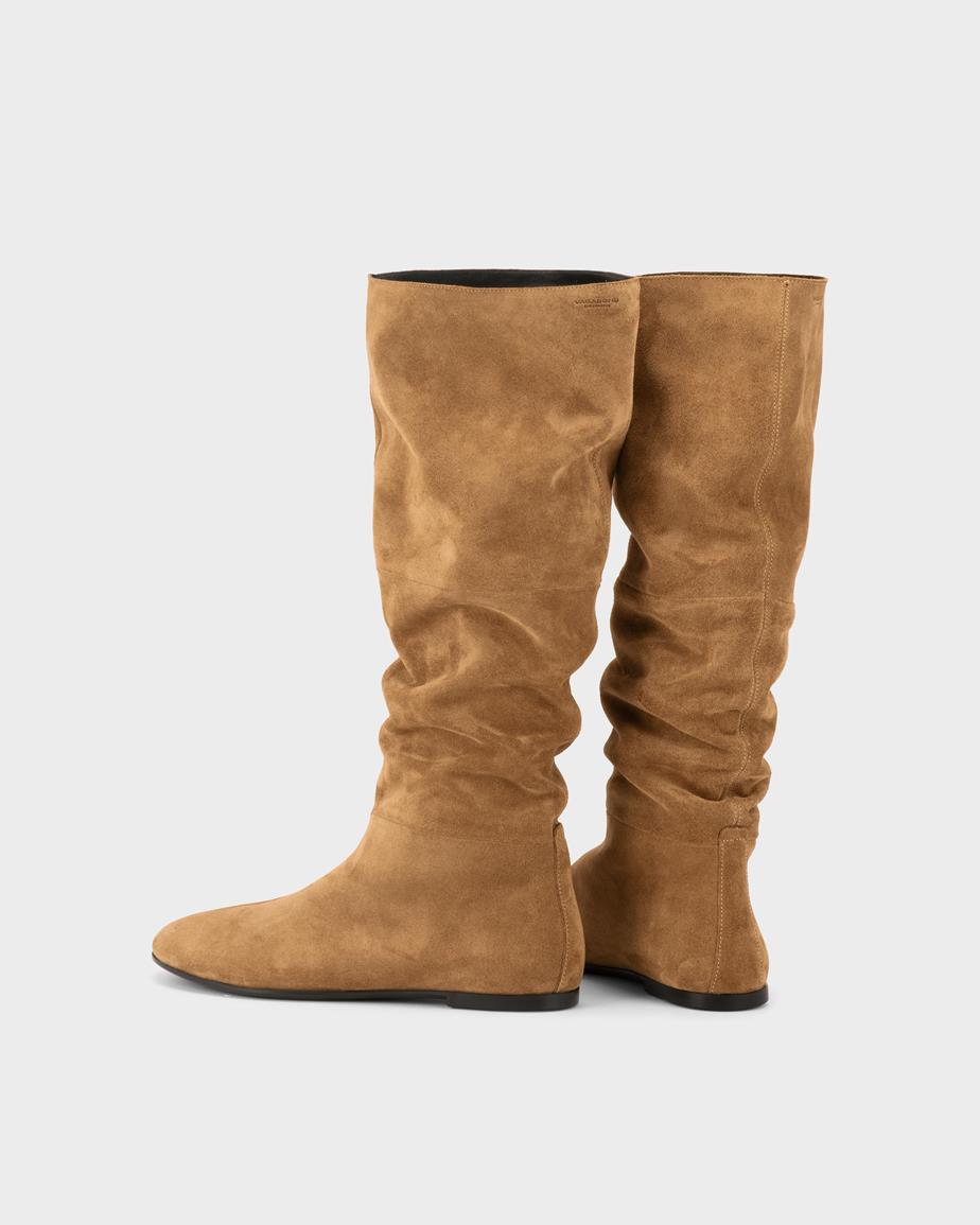 Vagabond Aleya Hohe Stiefel - Beiges, Veloursleder