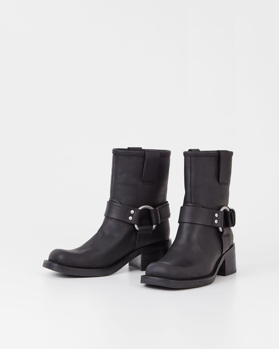 Vagabond Nour Stiefel - Schwarzes, Leder